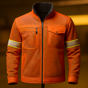 Chaquetas de trabajo y chaquetas de seguridad de malla de seguridad resistente o enclavamiento | Ropa de trabajo industrial duradera - Product Image 2