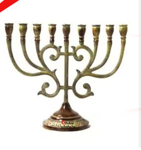 Candelabros de 9 ramas de acero inoxidable con acabado de plata para decoración de templo en casa - Product Image 3