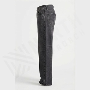 กางเกงยีนส์ผู้ชายสไตล์ใหม่ ผลิตจากผ้ายีนส์ เอวสูง ซักแล้ว ระบายอากาศได้ดี รับผลิตตามสั่ง ขายส่ง สีตามสั่ง - Product Image 3