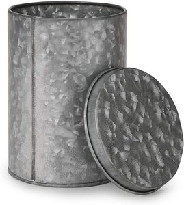 Retro Style Long Round Galvanized <b>Storage</b> <b>Container</b> Durable And Functional Organizer Perfect For <b>Kitchen</b> Home And Daily Uses - Product Image 3