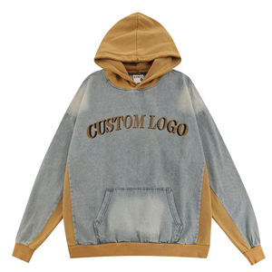 Sudadera de Forro Polar con Bordado Vintage, Degradado Lavado, Estilo Holgado, Personalizable con Logotipo, Ecológica - Product Image 1