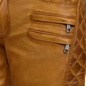 Pantalons en cuir pour hommes de haute qualité, légers, taille haute, fermeture à boutons, logo personnalisé, vente en gros - Product Image 6