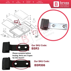 ม่านบังแดดซันรูฟด้านซ้าย รุ่น BSR506 สำหรับรถยนต์ซีรีย์ 3 E46 ปี 2003-2006 รุ่นปรับโฉม 54137134516 - Product Image 6