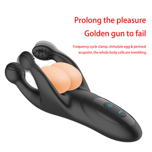 Masseur vibrant 3-en-1 rechargeable par USB pour couples, jouet sexuel pour adultes - Product Image 3