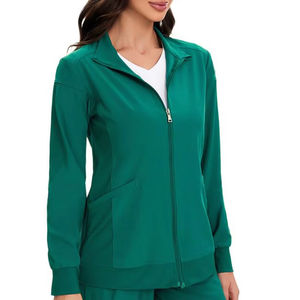 Vestes de travail tendance, blouses d'hôpital extensibles, blouses d'infirmière à col en V, uniformes médicaux pour femmes, uniformes pour blouses d'hôpital - Product Image 3