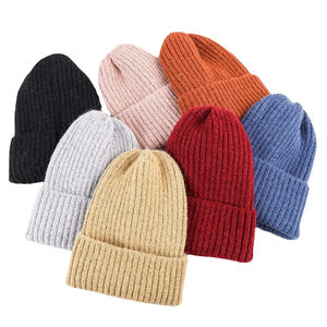 Bonnet en tricot 100 % acrylique unisexe, multicolore, chaud pour l'hiver, avec logo personnalisé, idéal pour les voyages 2026 – Vente en gros - Product Image 2