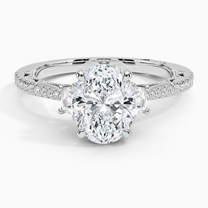 Exquisite 10K Gold Engagement and Wedding <b>Ring</b> Luxury Glamour with Radiant Symmetry Lab Grown Diamond <b>Fine</b> <b>Rings</b> - Product Image 5