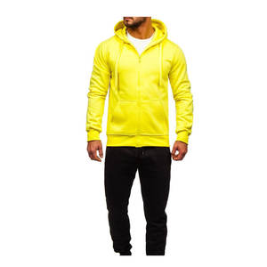 Vente en gros 2025 nouvel ensemble de survêtement pour hommes sweat-shirt pantalons de survêtement hommes fermeture éclair sport à capuche ensemble costume décontracté - Product Image 4
