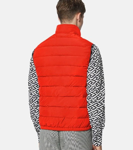 Gilet matelassé personnalisé pour hommes en toile imperméable et respirante Style décontracté pour le printemps comme vêtement d'extérieur avec logo 100% polyester - Product Image 6