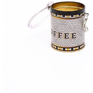 90x110 mm round Metal Storage Box with Wire Clasp and Transparent Lid Geometric Mosaic Pattern for <b>Craft</b> <b>Supplies</b> - Product Image 2