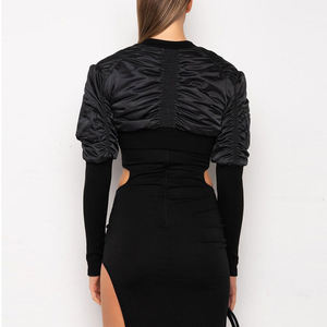 2025 nueva ropa de moda chaqueta de Bombardero a prueba de viento para mujer ropa de calle nuevo diseño chaqueta de bombardero de mujer ropa de calle de alta calidad - Product Image 2