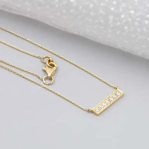 สร้อยคอเพชรทรงกลมทองคำเหลือง รับรองโดย IGI - Product Image 5
