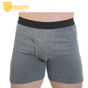 Sous-vêtements pour hommes sous-vêtements confortables à séchage rapide sans couture pour hommes sous-vêtements en coton spandex personnalisé rayé Logo imprimé Boxer court Oem - Product Image 5
