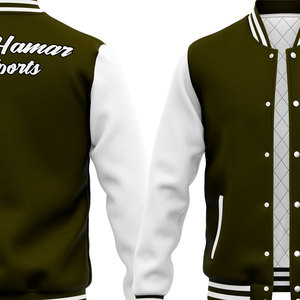 Chaqueta Unisex de Lona Premium con Parches de Béisbol, Estilo Letterman, para Exteriores, Personalizable OEM, Venta al por Mayor, Precio Razonable, Primavera - Product Image 5