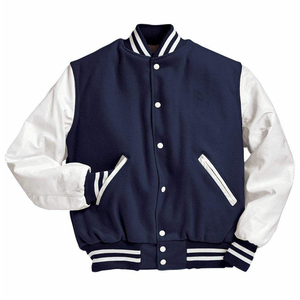 Veste universitaire en laine à col montant personnalisée pour homme, best-seller, avec logo personnalisé, couleur personnalisée et haute qualité - Product Image 3