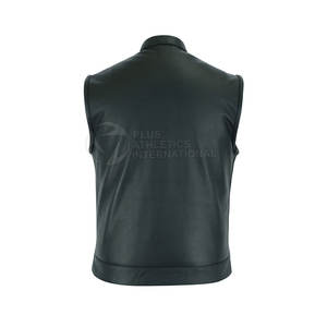 Producto portátil Chaleco de cuero Hombres Cuero grueso Cómodo Chaleco de cuero profesional - Product Image 2