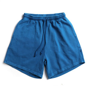 2025 nouveaux hommes décontracté en détresse solide Shorts séchage rapide respirant lavé mode ceinture élastique cordon taille basse rue - Product Image 5