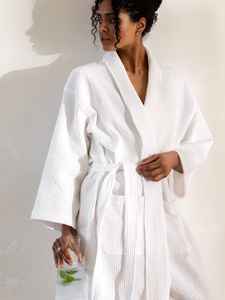 High Grade Pure Cotton Bathrobe Robe Patchwork Boho Loungewear Part & Beach Wear Wholesale Price - Product Image 2
