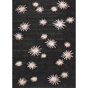 Alfombras de Lana y Viscosa Hechas a Mano con Diseño de Contornos, Patrón Abstracto Rojo y Naranja para Uso Doméstico-Top-7189 - Product Image 1