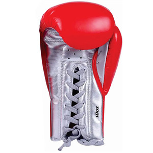 ถุงมือชกมวยสำหรับมืออาชีพของผู้ชายถุงมือหนังแท้ - Product Image 6