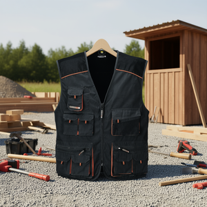 Vest Size 50 Dark Grey/Black/<b>Orange</b> TERRATREND Promotional <b>Polo</b> Shirts - Product Image 3