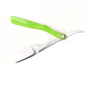 มีดโกนหนวดแบบใช้ซ้ำได้ ราคาถูก ด้ามไม้ ใบมีดเดี่ยว สำหรับช่างตัดผม ผลิตตามสั่ง - Product Image 5