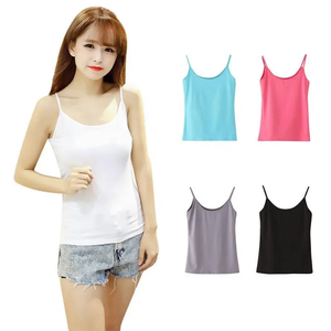 OEM Wholesale Women's One Size Fit All <b>Camisole</b> Clothing Casual Female Basic Knitted Tank <b>Tops</b> Breathable - Product Image 3