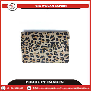 Bolso de mano de piel auténtica con estampado de leopardo animal al por mayor, bolso de mano con cierre de cubierta, bolso de mujer a la moda - Product Image 2