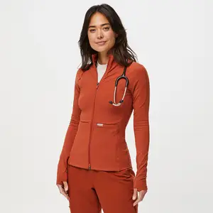 Custom Color Womens Slim Fit Medical Scrubs Jacket Fashion Uniformes Medicos Scrubs Uniforms Sets Nurse