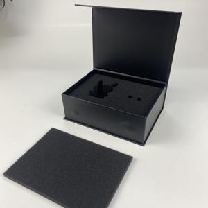 Boîte-cadeau en papier rigide avec impression de logo noir haut de gamme de luxe personnalisé avec insert en mousse graphique <span class=keywords><strong>occulte</strong></span> pour produit Streetwear Tech - Product Image 4