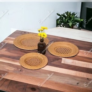 Natural Handmade Weave Rattan Teapot <b>Trivet</b> Mats for Kitchen Table Heat Resistant Non-slip Wicker Coaster Kitchen Accessories - Product Image 4