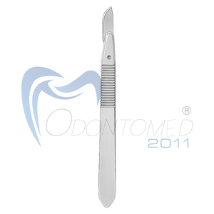 Odontomed2011 Acier inoxydable stérile # 10 lames de scalpel # 3 Manches de scalpel pour dermaplaning, outil dermatologique de précision manuel - Product Image 3