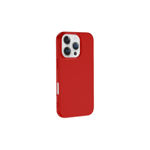 เคสซิลิโคนเหลวพรีเมี่ยมสำหรับ iPhone 16 Pro Max, ฝาหลังซิลิโคนนิ่มป้องกันสีแดงใช้ได้กับ7 plus 11Pro XS - Product Image 3