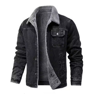 Veste en jean en toile biologique personnalisée en gros pour hommes, décontractée, d'extérieur, à capuche, d'hiver, respirante, à séchage rapide, style streetwear - Product Image 6