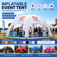 Gazebo d'air gonflable de fête d'événement auvent extérieur tente hermétique publicité dôme tente gonflable