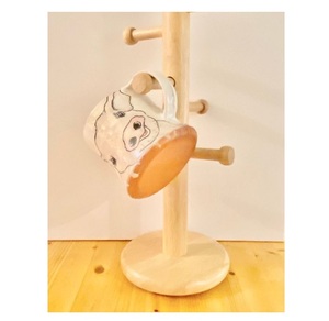 Mango Wood Glass Holder Multifunction Mug Holder <b>Tree</b>-Best Quality Kitchen and Home Tabletop Decor Cheap Price - Product Image 5