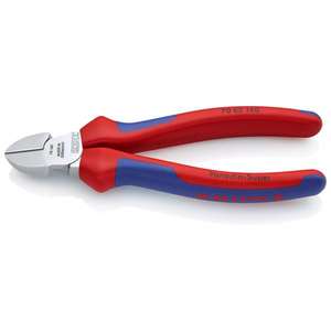 Alicates de Corte Diagonal Knipex con Recubrimiento de Cromo y Mangos Multicomponentes con Borde de Corte Alargado - Product Image 1