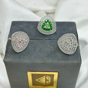 Luxury Silver Finish Best Quality Adjustable CZ <b>Ring</b> <b>For</b> Function And Party Wedding Wear Collection <b>For</b> Women <b>Girls</b> - Product Image 1