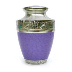 Urnes métalliques pour cendres avec motif de colibri bleu et de fleurs, urnes commémoratives artistiques en métal - Product Image 4