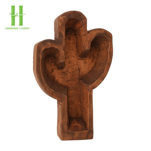 Best Selling High Quality Custom Natural <b>Candle</b> Wooden Bowl For Vintage Home Decoration And For Christmas Decorations <b>Gifts</b> OEM - Product Image 2