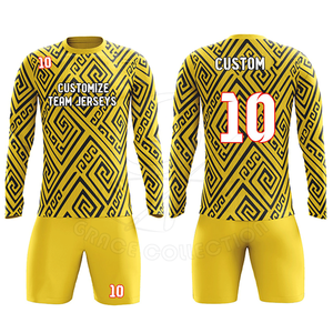 Nuevos conjuntos de camisetas de portero de fútbol para niños de entrenamiento profesional con camisetas y pantalones de portero de tamaño personalizado - Product Image 1