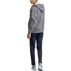 Sweat à capuche zippé pour homme de qualité supérieure personnalisé, en molleton 100% coton uni, surdimensionné, nouveau design, sweat à capuche zippé pour adultes - Product Image 2