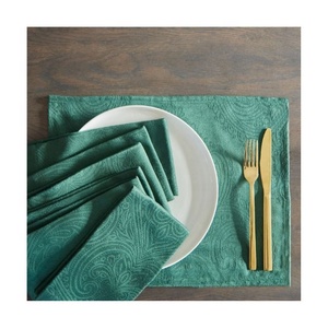 Premium Colour Embroidered Customized Retro Quick-dry Rustic Decor Dining Event Tailor Made Napkins With Efficient Packaging - Product Image 6