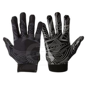 Gants de football américain confortables et doux en spandex, polyester et cuir synthétique, logo personnalisé, couleur personnalisée, unisexe, adulte, 2023 - Product Image 6