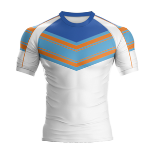 Ropa de entrenamiento más vendida Ropa deportiva Camisetas de rugby Media manga Poliéster Hecho Slim Fit Rugby Jersey - Product Image 4