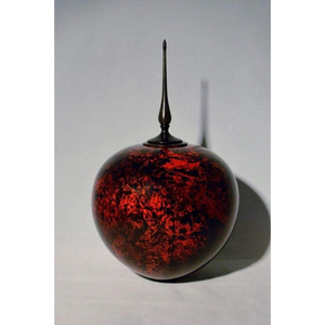 Urne funéraire en bois pour adultes à vendre au prix de gros Urne funéraire faite à la main pour une capacité supérieure de 220 LBS Pot de couleur noire - Product Image 6