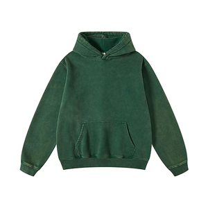 Ventes en gros de sweats à capuche à imprimé numérique solide, effet délavé, style tendance, pour l'hiver - Product Image 1