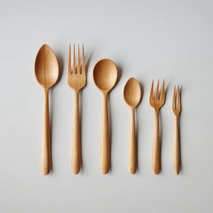 La mejor opción, artículos planos naturales, cubiertos de madera, juego de cubiertos de madera sostenible, el precio más barato de Vietnam - Product Image 6