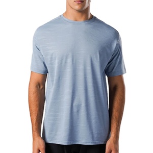 เสื้อยืดออกกำลังกายคอกลมทรงปกติสำหรับผู้ชาย ผ้าฝ้าย 100% ระบายอากาศได้ดี สปอร์ต พร้อมโลโก้แบบกำหนดเอง - Product Image 5