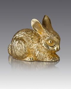 รูปปั้นกระต่ายอลูมิเนียมตกแต่งด้วยรูปปั้นสัตว์ทำจากโลหะขัดเงาและนิกเกิล - Product Image 4